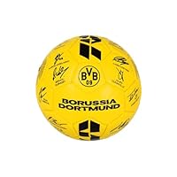 Borussia Dortmund BVB Unterschriftenball 2025/26, signiert, gelb, Größe 1