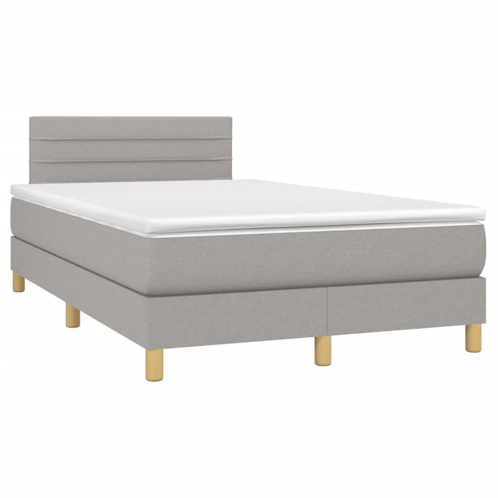 Cama con somier con cabecero regulable en altura y colchón de muelles ensacados para un apoyo de dureza media, incluye cubrecolchón respetuoso con la piel