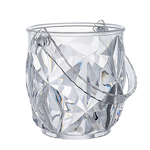 BUBEFSKD Cubo De Almacenamiento Transparente Acrílica Cubos Bebidas con para Tinas Almacenamiento para Vino