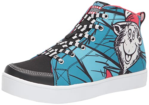 Skechers Kids Boy's DURATRONZ-Seuss-World Sneaker, Blue/Multi, 5 Big Kid