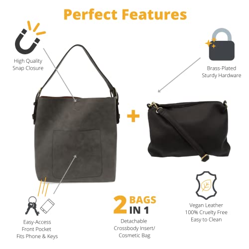 Image of Joy Susan Womens Faux Leather: Hobo 2-in-1 Handbag