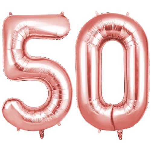 OFFCUP Globo Número 50 Oro rosa 40