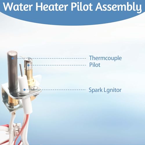 Water Heater Parts Compatible with Whirlpool, A.O.Smith, State, Kenmore, Reliance Accessories, Water Heater Replacement Parts Pilot Assembly Replace 100112330, 9007876, 300 301 Series - Thumbnail 2