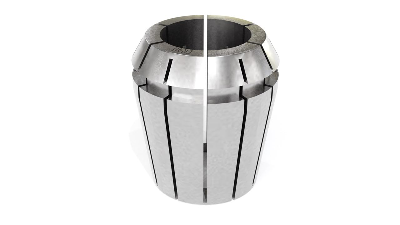 Accusize Industrial Tools 1'', Er40 Collet, x 0.0005'' Concentricity, 16Jaws, in Fitted Box, 0223-0932