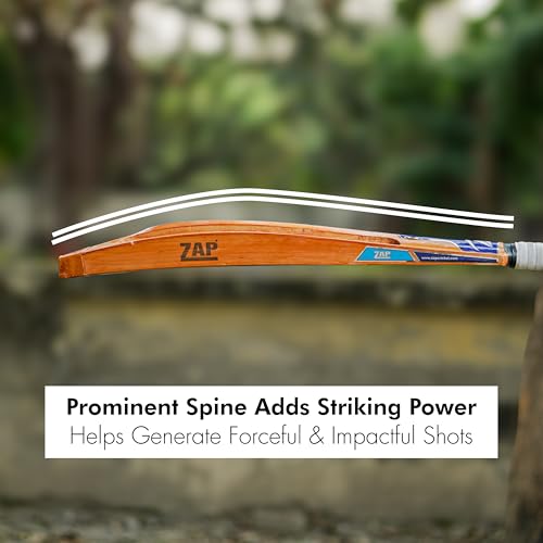 Image of ZAP Glaze Scoop Tennis Bat for Cricket (Premium Edition - 35 inches) | Grade A+ Kashmir Willow | Hard Tennis Ball Cricket Bat | Extreme Lightweight with Waterproof Coating | Perfect for Power Hitting