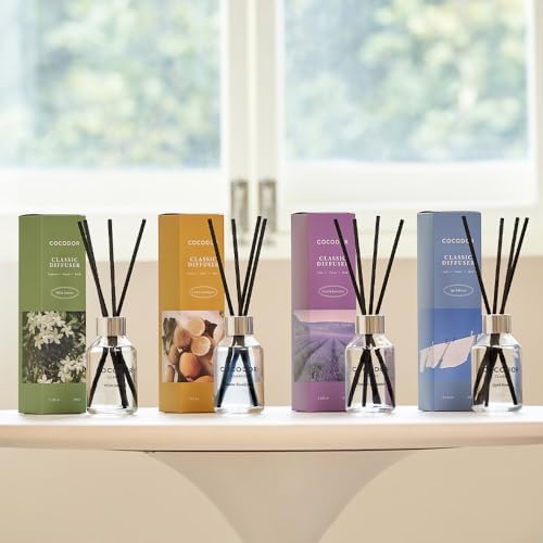 COCODOR Classic Reed Diffuser/Lemon Eucalyptus/100ml(3.4oz)/1Pack/Fragrance Scent Essential Oil Stick Diffuser set for Bedroom Bathroom Home Décor 4