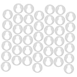 Mipcase 60 Stück Kleine Plastik Schlüssellochaufhänger Bilderrahmenaufhänger Kunststoffhalter...
