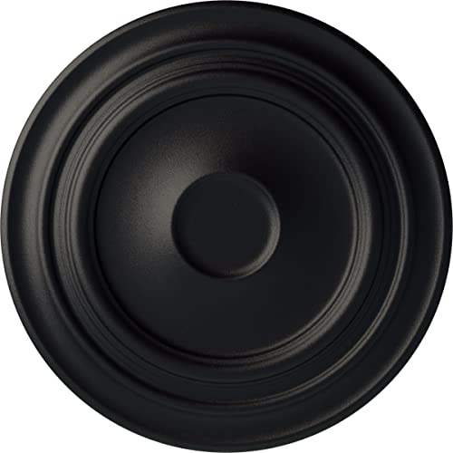 32 5/8"OD x 1 1/2"P Giana Ceiling Medallion (Fits Canopies up to 7 7/8"), Hand-Painted Steel Gray