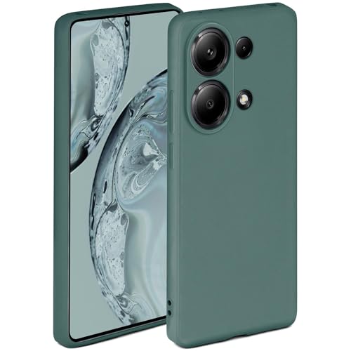 ONEFLOW Soft Case für Redmi Note 13 Pro (4G) Hülle aus Silikon mit Kameraschutz Silikonhülle mit erhöhtem Schutz fürs Display Backcover Schutzhülle weiche Handyhülle Petrol