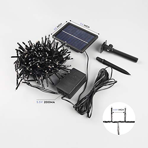 200 luces solares de la secuencia del LED