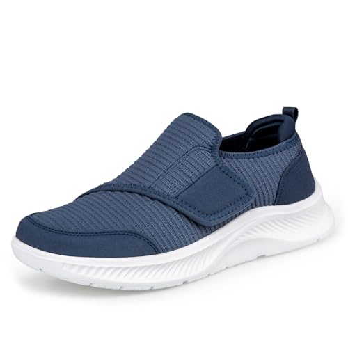 Baskets mode femme bleu taille 41 chaussures marche larges