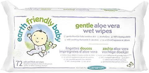 (10 PACK) – Earth Friendly Baby – Gentle Aloe Vera Wet Wipes | 72wipes | 10 PACK BUNDLE