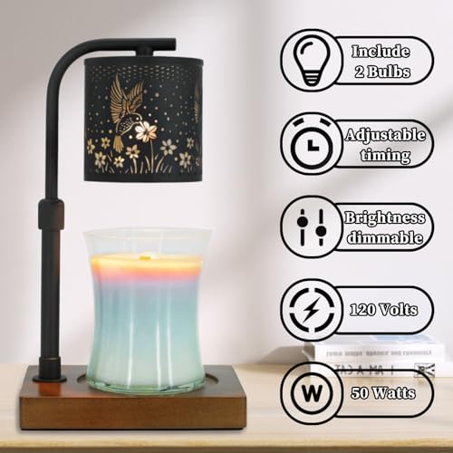 Image of Eandisom Hummingbird Candle Warmer Lamp Timer - Birthday Gifts for Women
