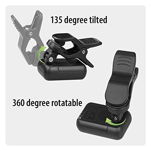 joyo clip on tuner digital electronic tuner for guitar bass ukulele violin mandolin banjo acoustics calibration tuner jt-09