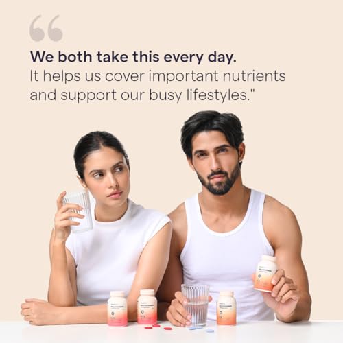 Image of The Good Bug Multivitamin Tablets with Probiotics | 23 Essential Vitamins & Minerals | With Panax Ginseng (Men) | Supports Energy, Immunity, Gut Health & Daily Wellness | 60 Tablets
