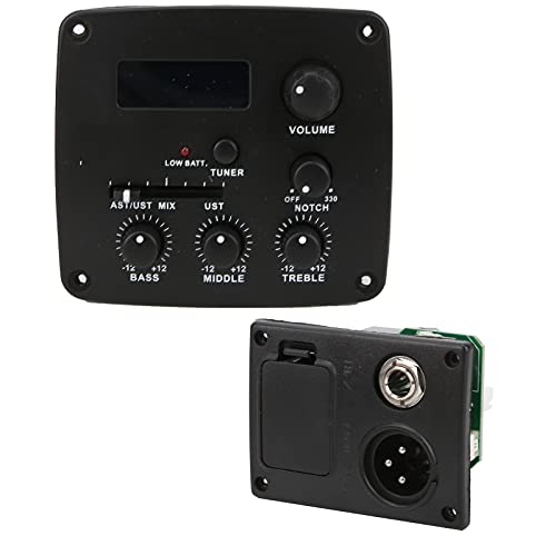 Captador de guitarra, T65 baixo ruído durável alta sensibilidade captador leve afinador preto com ba