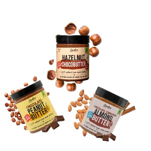 Sweet Talk Blend: Indulge Responsibly in Guilt-Free Sweetness with Hazelnut Chocobutter, Chocolate Peanut Butter, and Chocolate Cinnamon Almond Butter