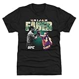 500 LEVEL Urijah Faber UFC Men's Premium T-Shirt - Urijah Faber Retro Bitmap WHT (Tri Black, X-Large)