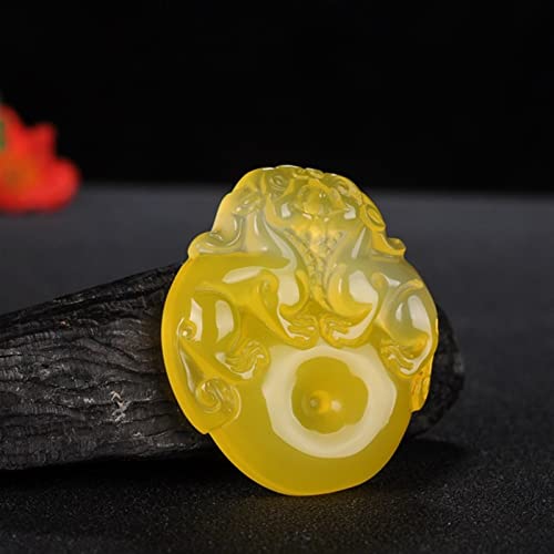 Pendentif calcédoine rouge agate naturelle | Collier double jade sculpté main mixte