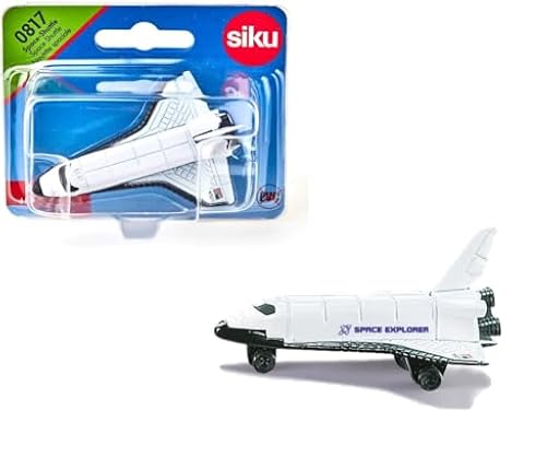 siku 0817, Transbordador espacial, Metal/Plástico, Blanco, Ruedas de plástico | Ya disponible en tu tienda friki favorita! En mundofriki.es!