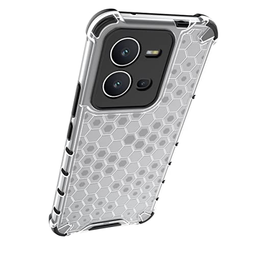 Image of Glasgow Back Case Cover Compatible with [ Vivo V25 5G ] (Stylish Design) - Transparent