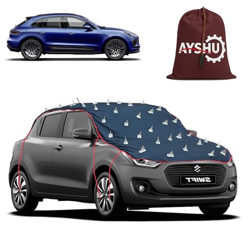 Image of AYSHU Water-Resistant Spike Car Cover for Porsche Macan - Protects from Dogs, Monkeys, Dust, Sunlight & UV - Full Roof Universal Fit