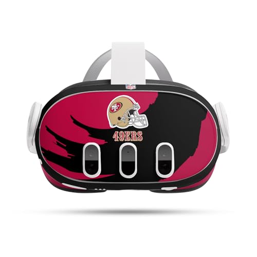 Vinyle NFL San Francisco 49ers Meta Quest 3 protection autocollante skin casque de réalité virtuelle