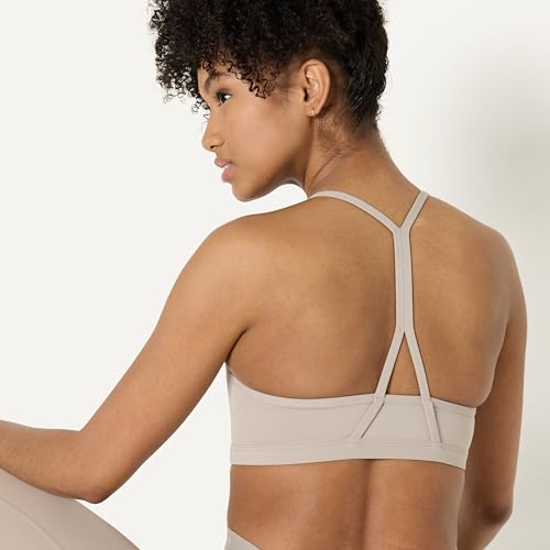 Image of Amazon Essentials Women's Active FormFlex Buttery Soft Light Support Y-Back Thin Strap Moisture Wicking Yoga Sports Bra