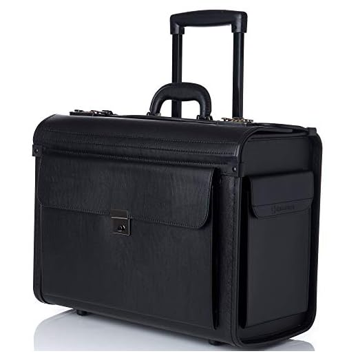 Alpine Swiss Rolling Briefcase with Security Features
