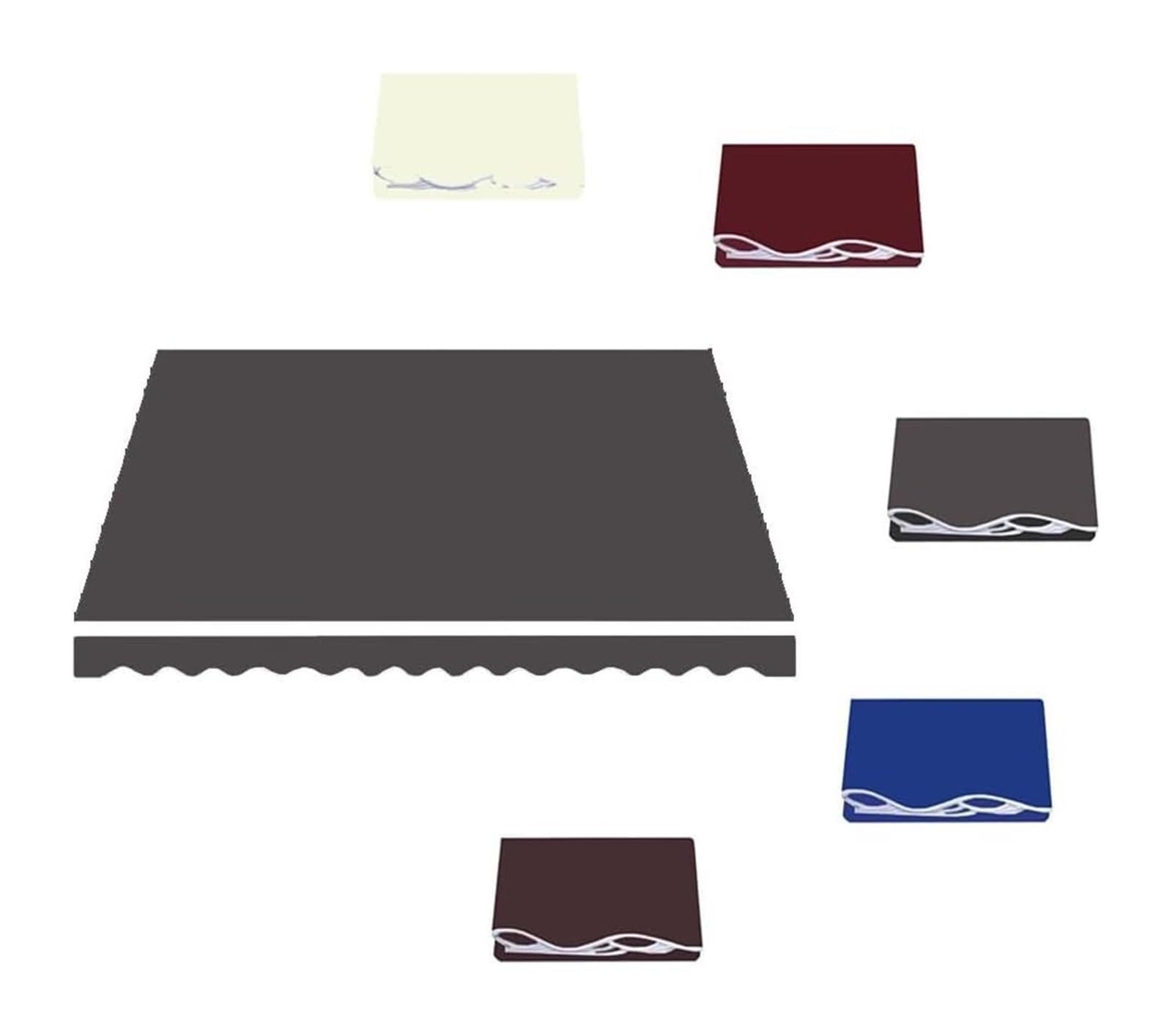 Pbwerigl Grey Awning Retractable Canopy, Retractable Awning Fabric Replacement(Gray,500X300cm/16X10ft)