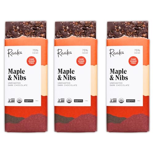 Raaka Maple & Nibs 75% Dark Chocolate