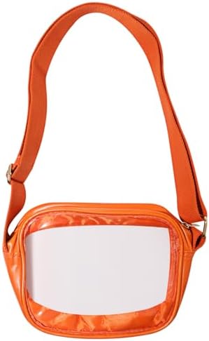 Amazon | ショルダーバッグ 透明 防水 防塵 バッジ 人形 収納 ボディ