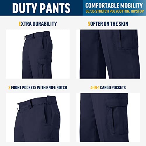 Flying Cross FX STAT Womens Law Enforcement Duty Pants, Police Uniform, Sheriff, Fire Department, EMS, Paramedic, Class B 10-Pocket, Unhemmed, LAPD Navy, 10 Reg