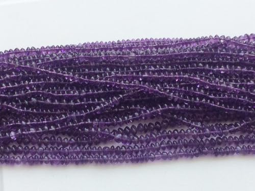 Améthyste violette 5 brins pour l'enfilage de perles - 4