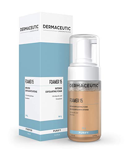 %15 Glycolic Acid Exfoliating Face Wash | Anti-Wrinkle Anti-Aging Anti-Acne | Deep Clean Facial Cleanser, Fades Age Spots Evens Tone & Cell Renewal | Dermaceutic Skincare (100 ml)