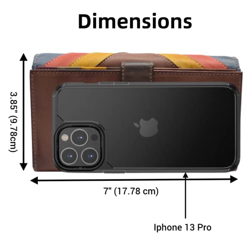 Womens Leather Wallets RFID Blocking Large Capacity Credit Cards Holder Phone Clutch (Multicolor)3