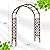 VINGLI Wooden Garden Arbor, Wedding Arch, 7ft Arch Backdrop Stand for Ceremony, Wood Trellis for Plant Climbing, Christmas Decor Pergola for Garden Backyard, Lawn