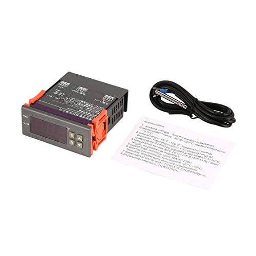 Preisvergleich Produktbild MH1230A AC 220V Dual Output Temperaturregler Elektronische Digitalanzeige Temperaturregler Automatischer Thermostat - Grau