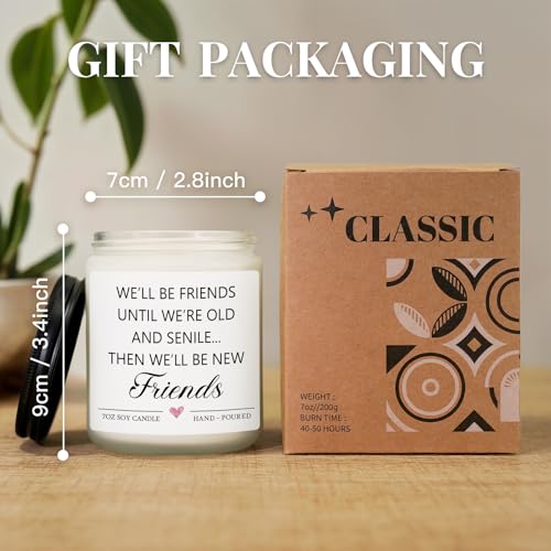 Friendship Gifts for Women, Best Friend Birthday Gift for Women - Candle Gifts for Friends, Christmas Graduation Birthday Gift for Friends, Bestie, Sister, Coworker - Image 3