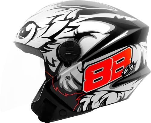 Capacete Aberto Pro Tork New Liberty 3 Three GP 88 Preto brilhante 60