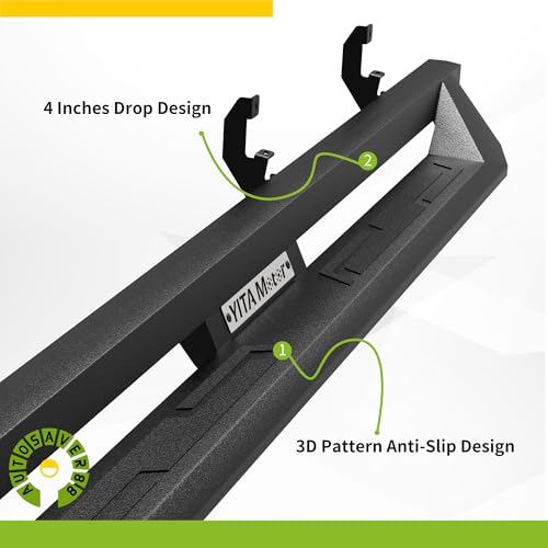 Estribos negros para Ford F-150/F-250 2015-2026 miniatura 2