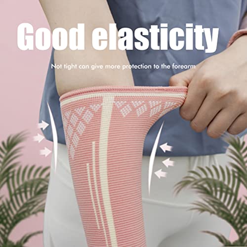 TiSkying Volleyball Arm Sleeves Wristbands, Badminton Wrist Brace Compression Wrist Guards Sports Wrist Support for Women Men Students, 1 Pair - Image 2