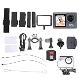 5K-Actionkamera, Anti-Shake-Unterwasserkamera, Sportkamera mit WiFi-Fernbedienung, 170° Weitwinkel für Motorrad, Radfahren, Outdoor