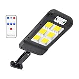 jojomis Solarbetriebene Bewegungsmelderleuchte für den Außenbereich, 150 COB Flutlichter, IP65 wasserdicht