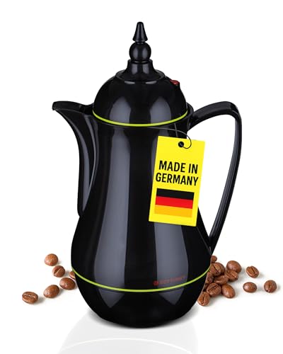 ROTPUNKT Isolierkanne 0,5 L - Premium Kaffekanne Made in Germany I Hält bis zu 24 Std heiß I Warmhaltekanne für Kaffee und Tee (Sema 915, Electric Summer Squash)