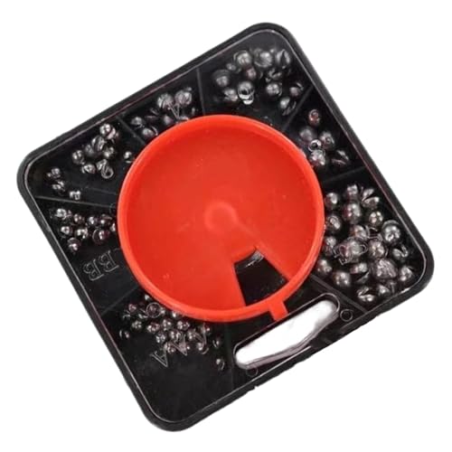 Chumbadas de pesos de pesca, Chumbadas e pesos de pesca, Kit completo de caixa de equipamento com pe