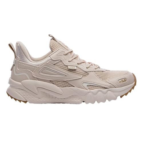 Tenis Fila Venture Tracer Feminino,Bege/Bege/Dourado,36