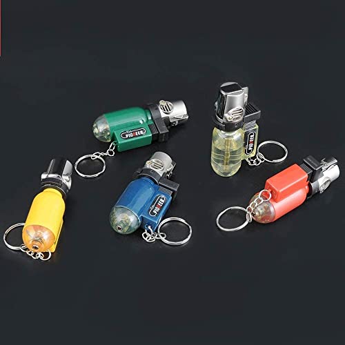 Image of Stylish Butane Gas Lighter Sharp Small Jet Flame Refillable Cigarette Lighter Variation Mini Pocket (Jet Flame Torch)