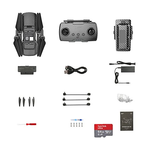 NIRAA Dron GPS con cámara 4K HD Drones cardán de 3 Ejes 37min Vuelo 9KM FPV evitación de obstáculos Quadcopter Drone Profesional RC Drones (Color : Drone with 1Battery)