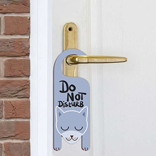 Image of CVANU Do Not Disturb Dog Shaped Wooden Door Sign Hanger Size(24cm x 8.5cm) cv67